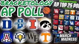 College Basketball AP Top 25 Poll *UPDATED* | Bracketology 2024