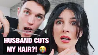 CUTTING MY OWN BANGS... AFTER MY HUSBAND CUT MY HAIR?! | Shenae Grimes Beech