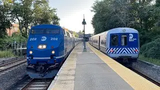 Metro-North Railroad Harlem Line PM Rush Action at Crestwood