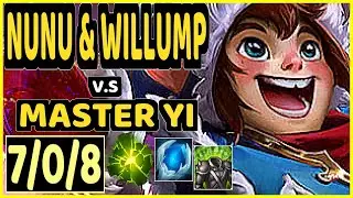 DOUBTFULL (NUNU & WILLUMP) vs MASTER YI - 7/0/8 KDA JUNGLE GAMEPLAY - NA Ranked MASTER