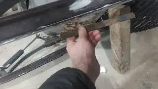 Vintage Snowmobile Runner Carbide Ski Hack.