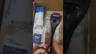 How to Use Derma Roller 1.0 mm || Man Matters Unboxing #dermatology #hair #shortsviral