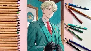 SPY X FAMILY Drawing Art | Loid Forger Speed Drawing Colored Pencils