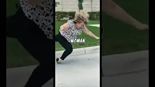 Woman got instant karma while running away