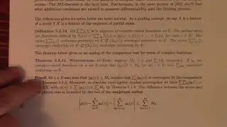 Complex: theory of normal convergence for holomorphic sequences of functions, 3-14-22 part 2