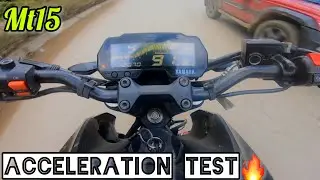 Yamaha mt15 Acceleration test🔥 #yamaha #acceleration #mt15
