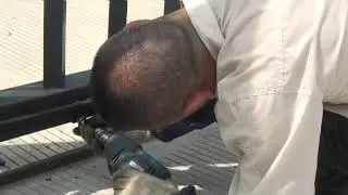 Sliding gate motor (24v DC) installation