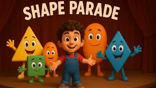 Shape Parade | Fun 3D Pixar-Style Educational Poem for Kids #funspark kids