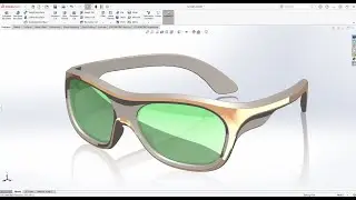 SolidWorks Surface Modeling Tutorial | Design 3D Sport Glasses