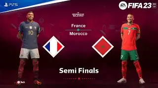 FIFA 23 - France Vs Morocco - FIFA World Cup 2022 Qatar Semi Final Match | PS5&trade; [4K60fps]