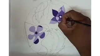 Design in circle for Elementary grade exam...