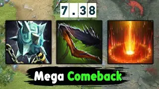 SUNSTRIKE Agent of Gallaron Invoker vs Mega Creep in 7.38 Dota 2