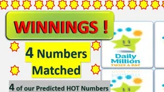 | BOOM 💥 4 Numbers Matched | Irish Daily Millions Plus 9pm Draw for 29.06.2021 |