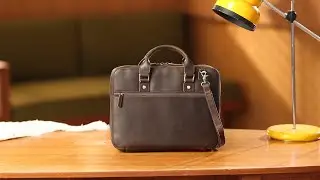 Polare Full Grain Leather Bible Cover Carrying Book Case Large Church Bag