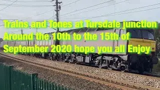 Trains and Tones at Tursdale Junction between the 10th and the 15th of September 2020