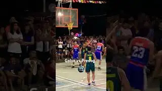 Galve sinubukan ang lakas ni Predog #basketball