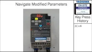 How to view Changed or Modified Parameters using the Keypad on the GA500 Industrial AC Microdrive