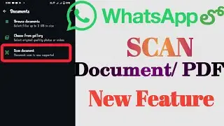 Scan Documents FAST with WhatsApp PDF Scanner!