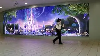 Disney World 50th Anniversary Animated Wall Art ~ Orlando International Airport, North Terminal