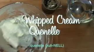 How to Shape a Whipped Cream Quenelle