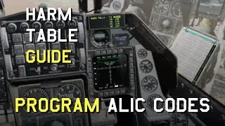 DCS F 16 HARM Setup Tutorial | How to Enter ALIC Threat Codes + RWR Kneeboard