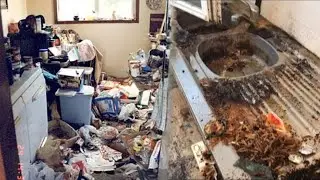 OMG 😱 How can you live in these houses? The house is full of sadness😪 Best house cleaning 🥰