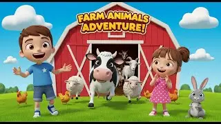 Farm Animals Adventure 🐄🐑🐓 | Best Animal Videos for Kids | Learn Names & Sounds