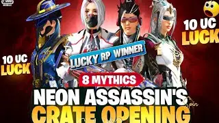 NEW 8 MYTHIC NEON ASSASSINS POWER CRATE 🔥Opening PUBGM