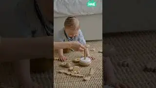 cute baby playing with stacking rings #shorts | baby learning colours#stackingrings #learncolours