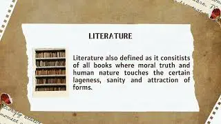 Literature|Definitions|Representation of Life|Basic concept| BZU | BS-ENGLISH|