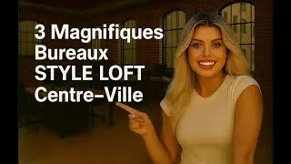 3 bureaux style loft &agrave; louer au centre-ville de Montr&eacute;al