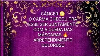 CÂNCER ♋ ALGUÉM CONFIOU NUMA PESSOA FALSA E CAUSOU DOR E PREJUIZO PARA UM INOCENTE 😦 CARMA 