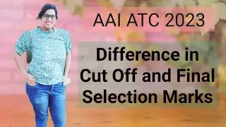 Difference in Cutoff Marks of DV & Final Result in AAI ATC  #aaiatc #aaiatc2023 #aairecruitment