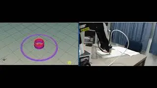 3D printing of a small cylindrical object with animation.