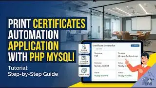 Print Certificates Automatically in One Click 🚀 | PHP & MySQL