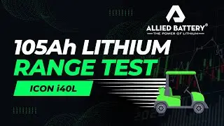 Allied Lithium Golf Cart Battery Range Test in ICON I40 | Get Lithium Batteries for Your Golf Cart.