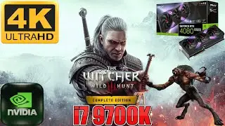 The Witcher 3 4K DLSS Q - Frame Generation + RT - RTX 4080 Super PNY XLR8 ARGB | Intel i7 9700K