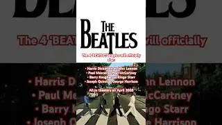 NEW &lsquo;BEATLES&rsquo; BIOPIC WITH CAST ANNOUNCED RELEASING APRIL 2028