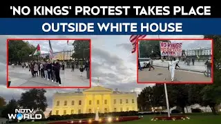Протест против королей | Люди собрались у Белого дома в Вашингтоне, чтобы выразить протест против...