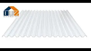 DWZ - Spundwandplatte 70/18 aus PVC (Klarbl&auml;ulich)