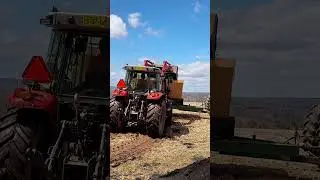 Today on the farm, spreading wood ash #farming #woodash #tractor