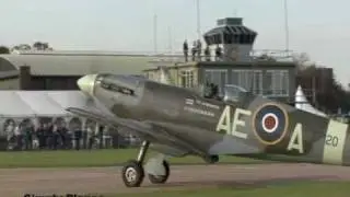 16-ship Supermarine Spitfire formation Duxford Battle of Britain Air Show
