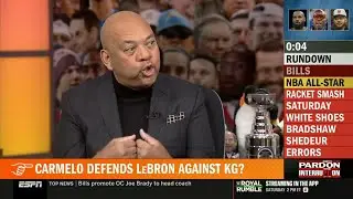 Pardon The Interruption | Wilbon reacts to Carmelo defends LeBron against KG, Bills land Brady as HC