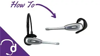 How To Adjust Your Plantronics CS50 or CS55 Headset Wearing Style
