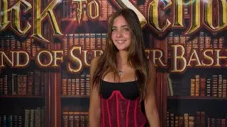 Ava Clements attends the Jet House Back-to-School Bash red carpet