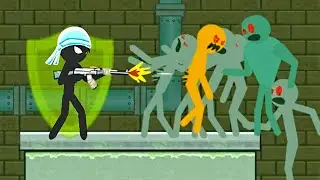 Stickman Zombie Shooter - Sewers Chapter 6 Rats or Zombies | Android iOS Gameplay