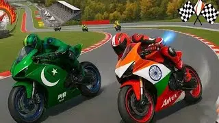 India vs Pakistan Bike Racing Challenge3D🇮🇳🏍️🇵🇰 | GT Bike Racing - Xtreme Bike Racing Game #challeng