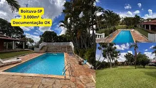 Linda Chácara a venda no interior de São Paulo / 3.000m² - Documentação OK - 4 minutinhos do centro