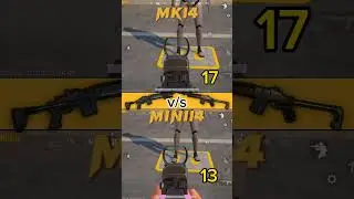 MINI14 V/S MK12 pubg gun damage test #shorts #viral