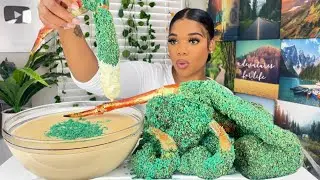 BLUE HEAT TAKIS KING CRAB SEAFOOD BOIL MUKBANG | SEAFOOD | MUKBANG |DESHELLED LOBSTER TAIL|